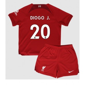 Liverpool Diogo Jota #20 Hjemmedraktsett Barn 2022-23 Kortermet (+ Korte bukser)